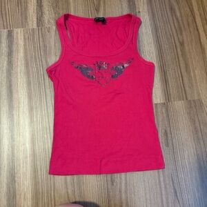 Vintage Red Bebe Tank Top - L